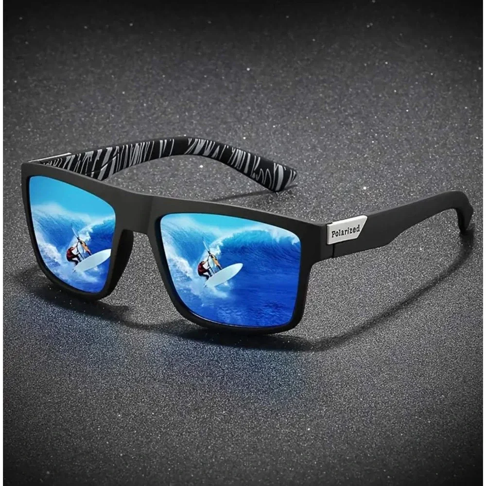 Sunglasses Retro Outfit Party Beach Style Polarized‎ Lens Men Male Blue Mirror